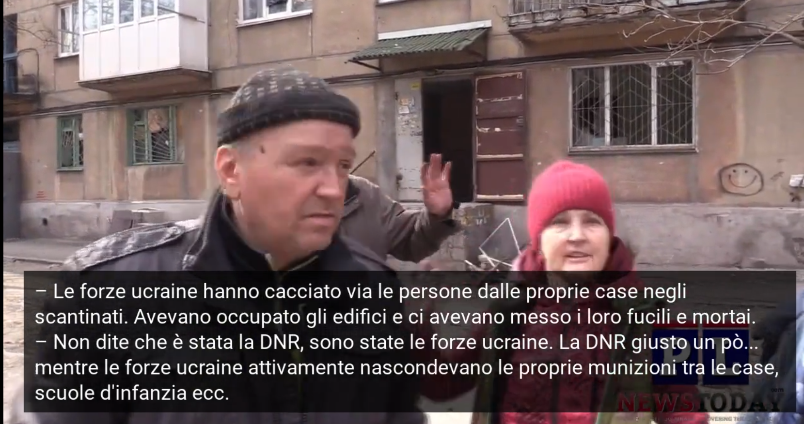 intervista del reporter Lancaster
